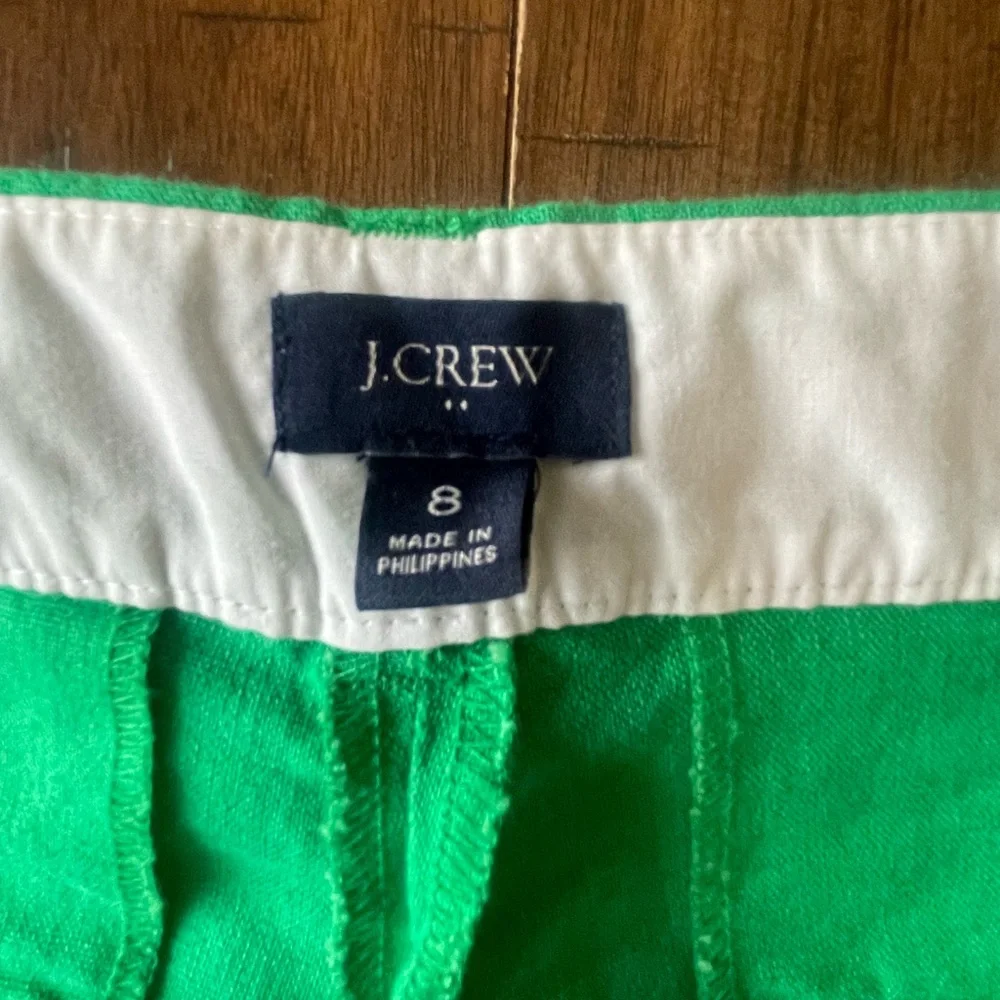 J. Crew Green High Waist Tailored Shorts - Picture 6 of 16